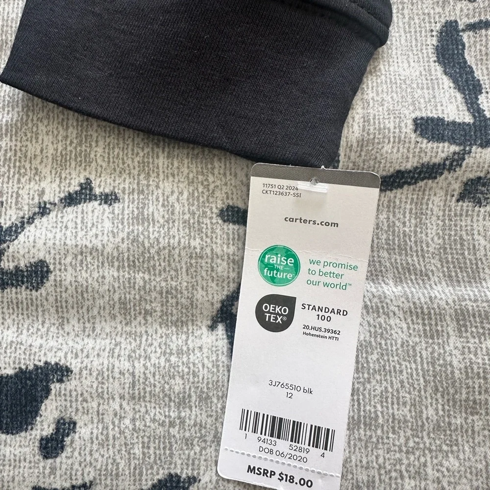 NWT Carter’s Boy’s Black Turtleneck size 12